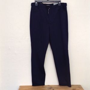 Talbots Navy Skinny Leg Lexington Pant Size 12 NWT